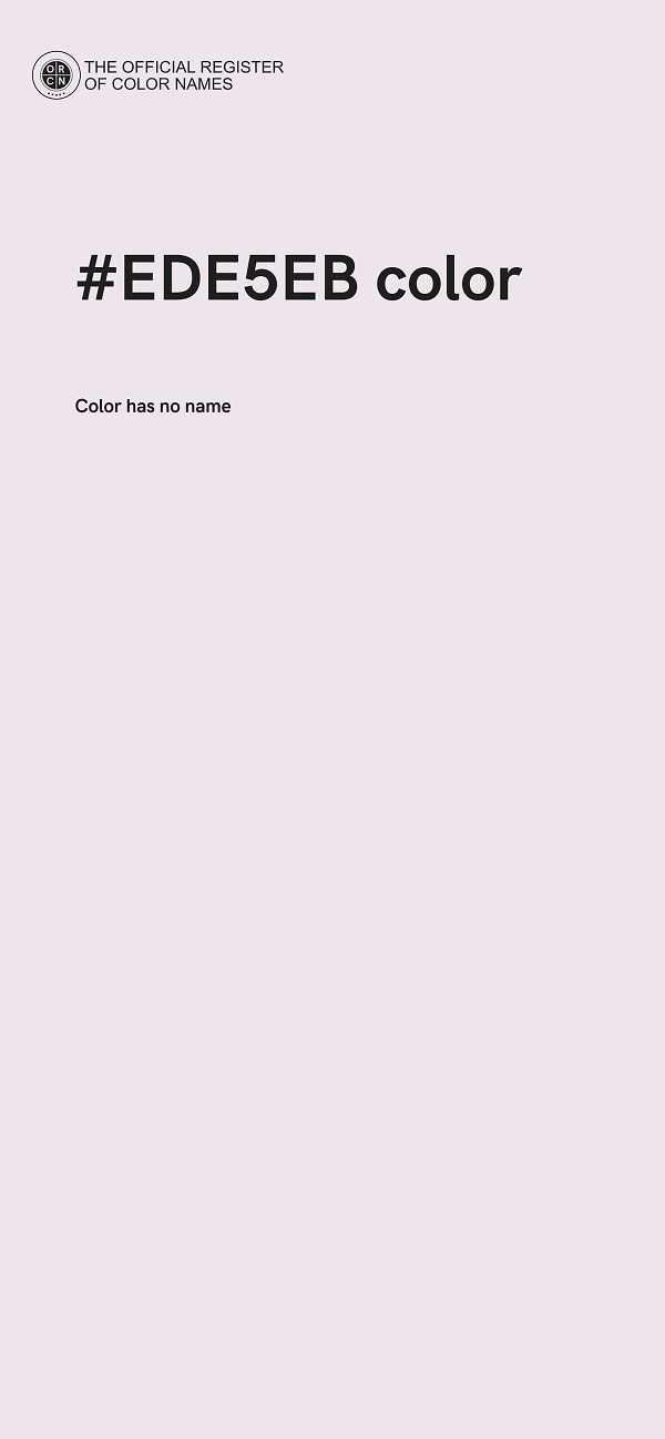 #EDE5EB color image