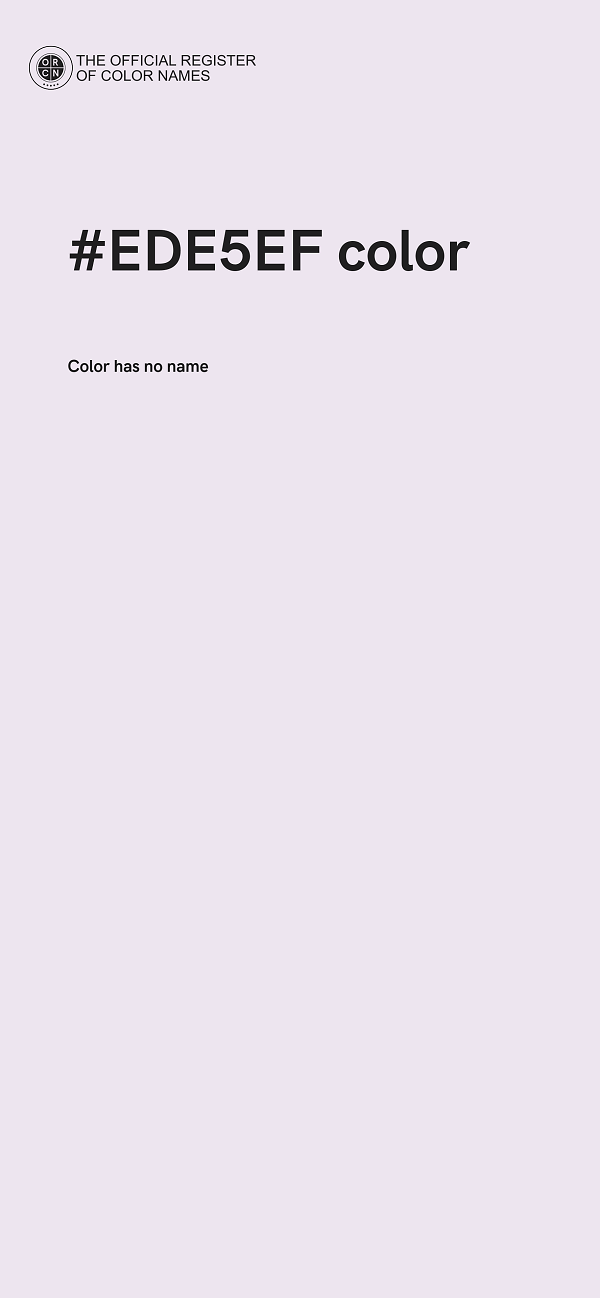 #EDE5EF color image