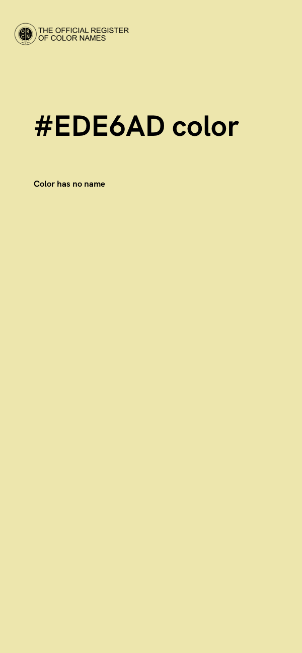 #EDE6AD color image