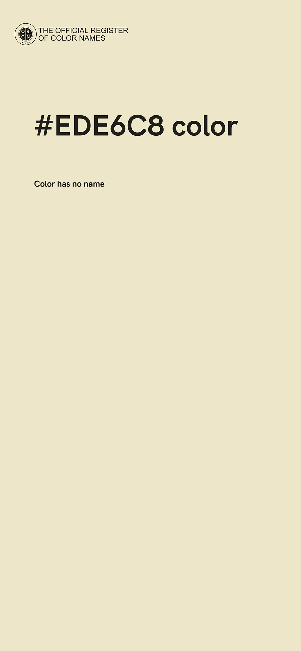 #EDE6C8 color image