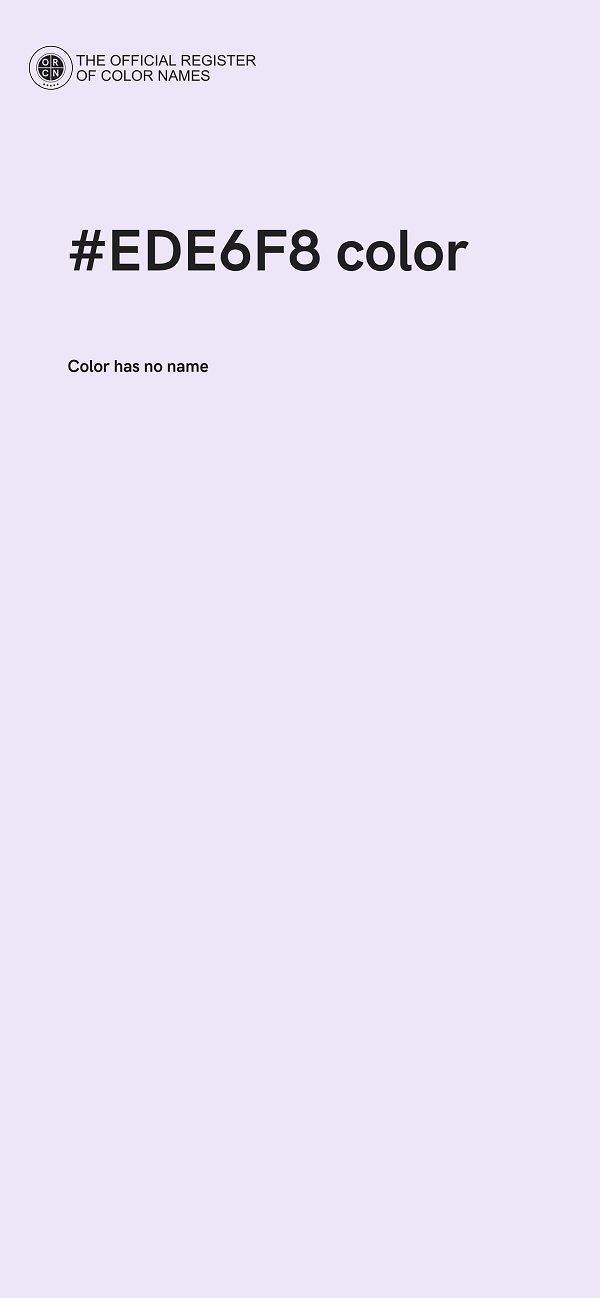 #EDE6F8 color image