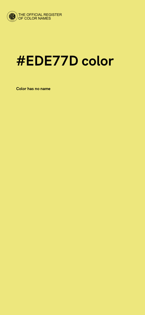 #EDE77D color image