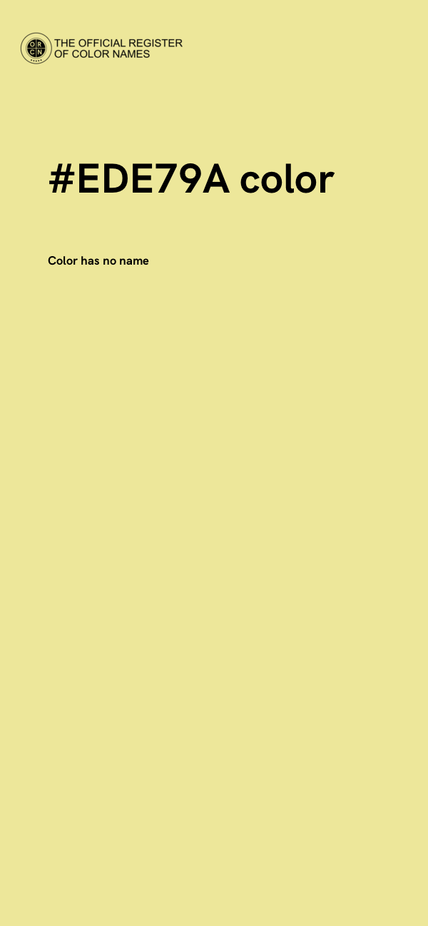 #EDE79A color image