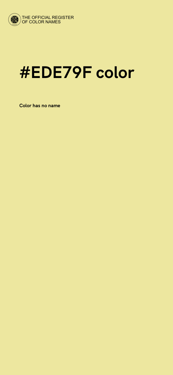 #EDE79F color image
