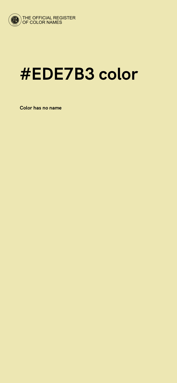 #EDE7B3 color image