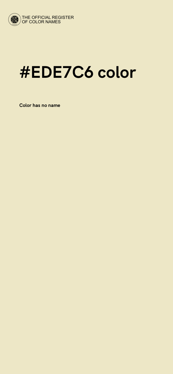 #EDE7C6 color image