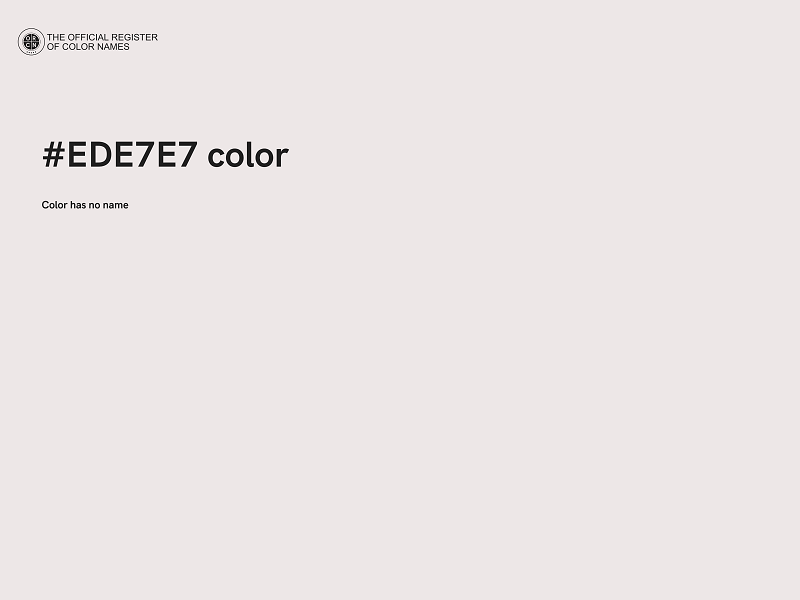 #EDE7E7 color image