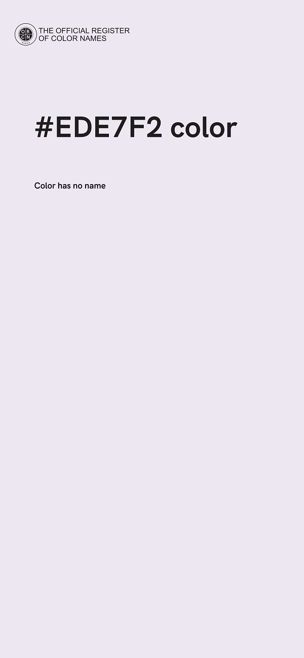 #EDE7F2 color image