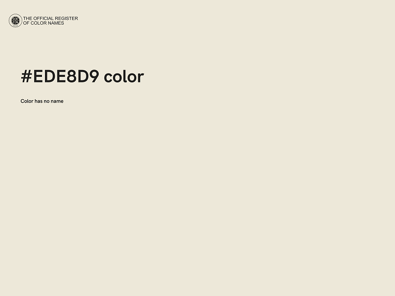 #EDE8D9 color image