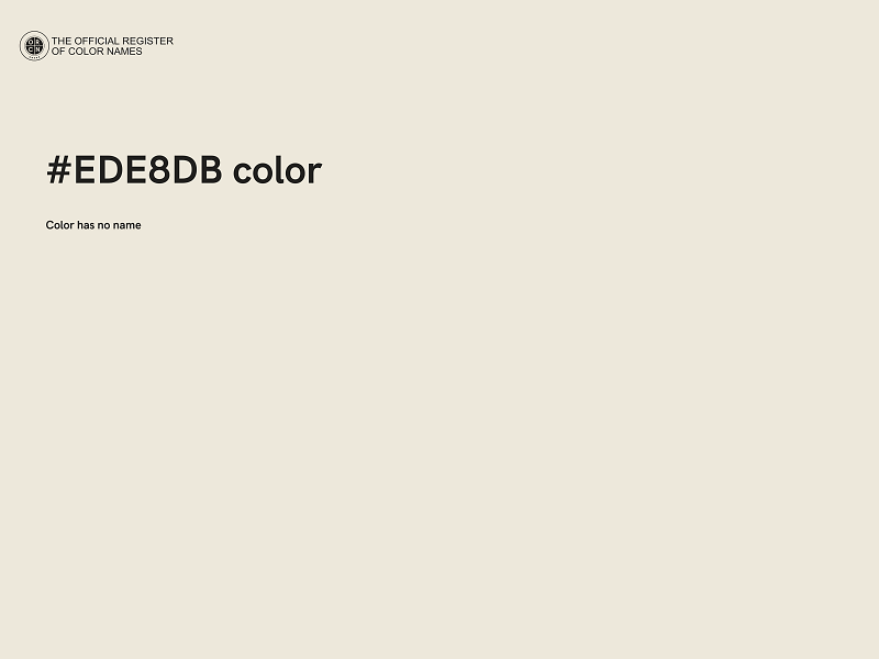 #EDE8DB color image