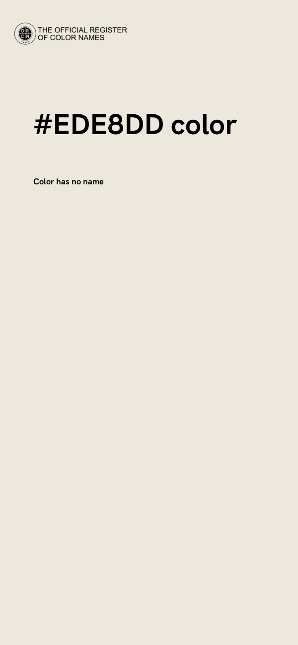 #EDE8DD color image