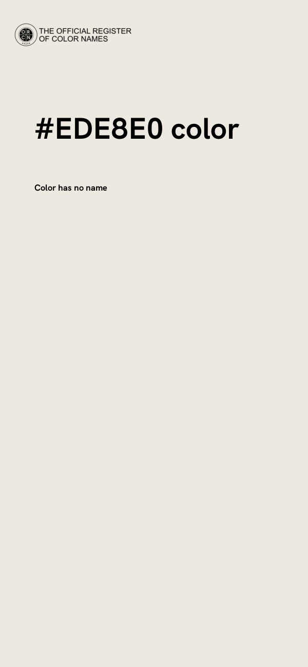 #EDE8E0 color image