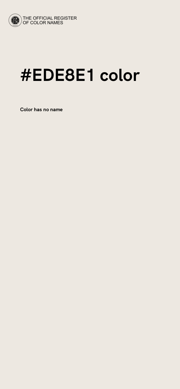 #EDE8E1 color image