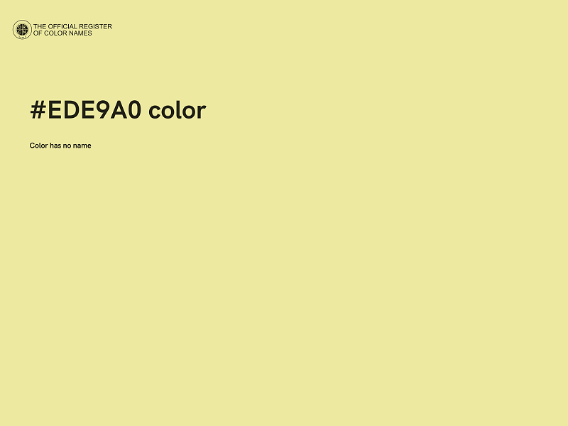 #EDE9A0 color image