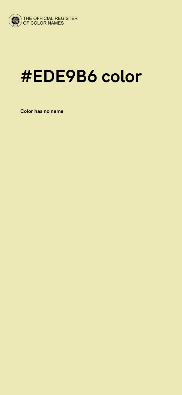 #EDE9B6 color image