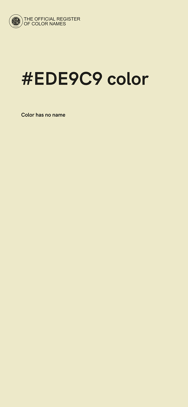 #EDE9C9 color image
