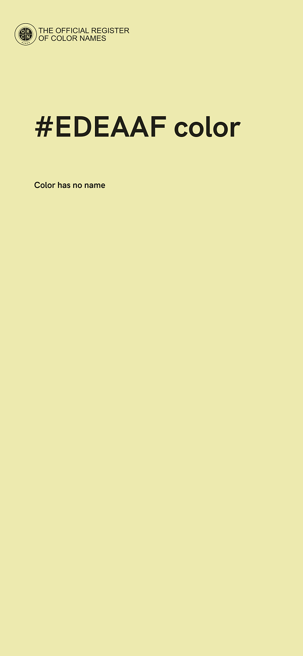 #EDEAAF color image