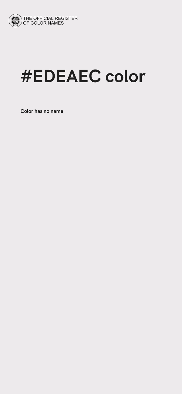 #EDEAEC color image