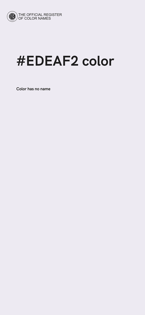 #EDEAF2 color image