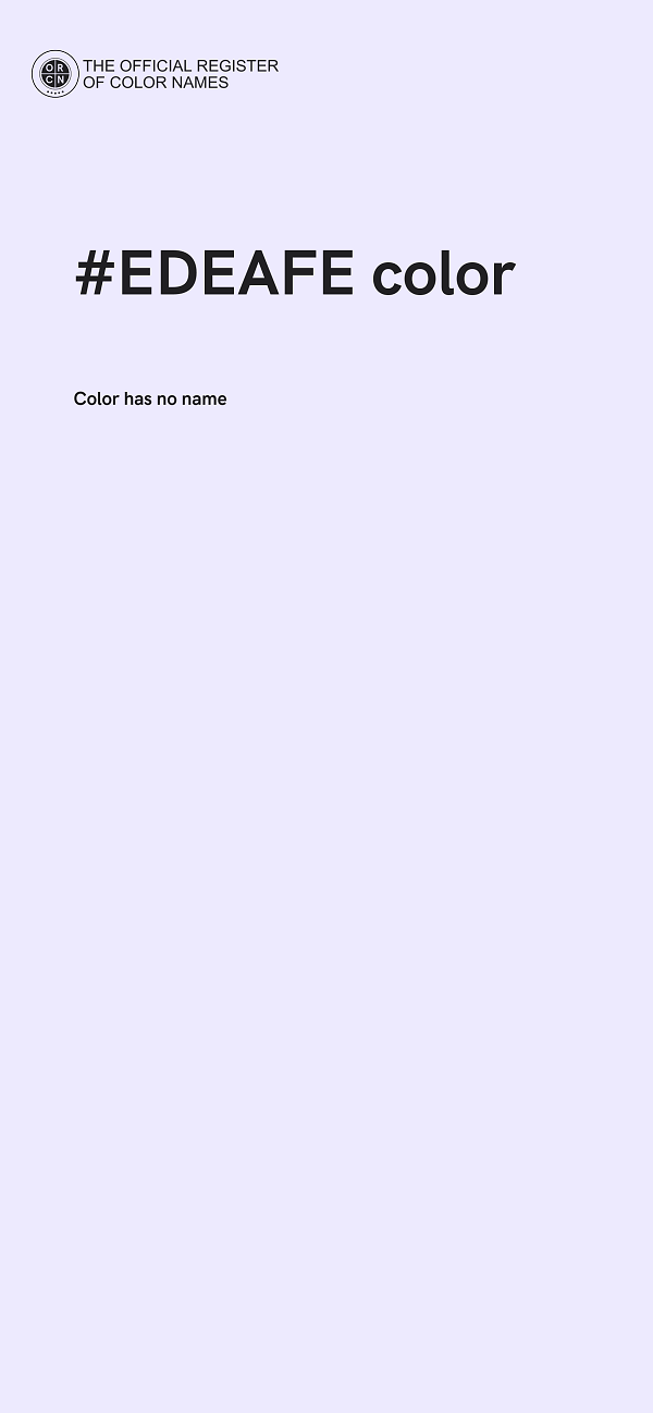 #EDEAFE color image