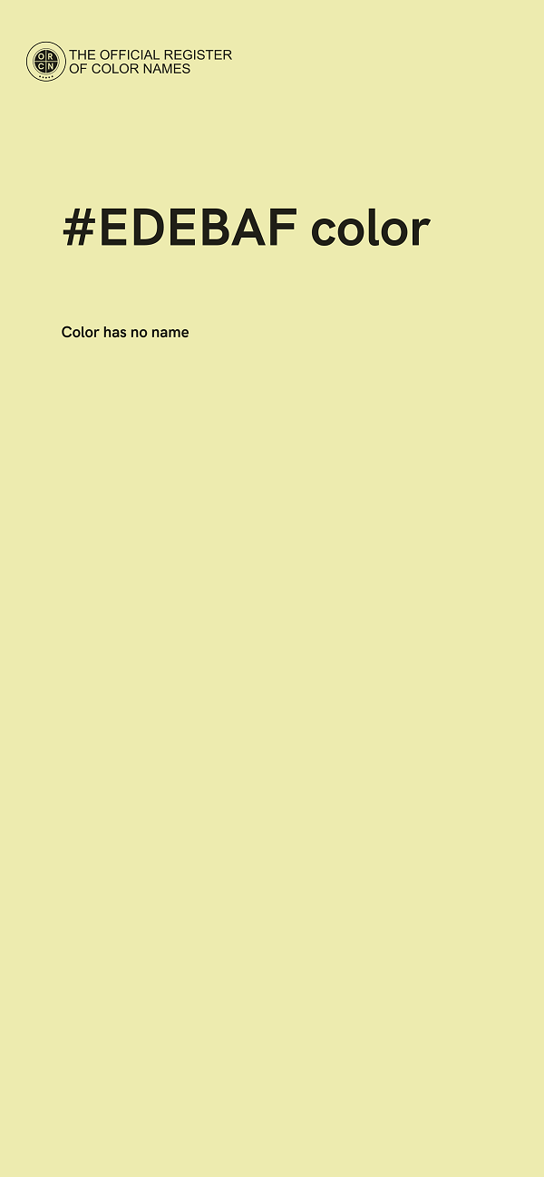 #EDEBAF color image