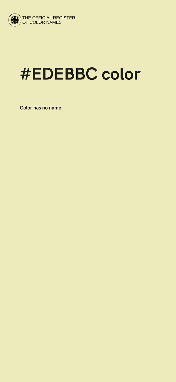 #EDEBBC color image