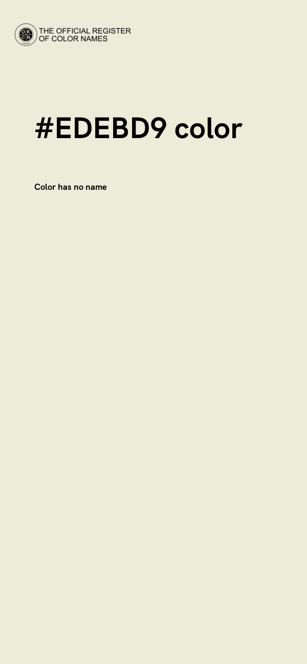 #EDEBD9 color image