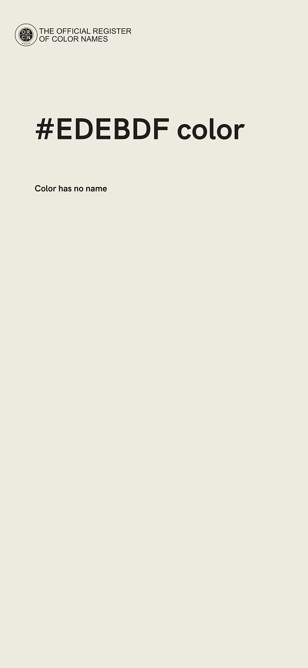 #EDEBDF color image