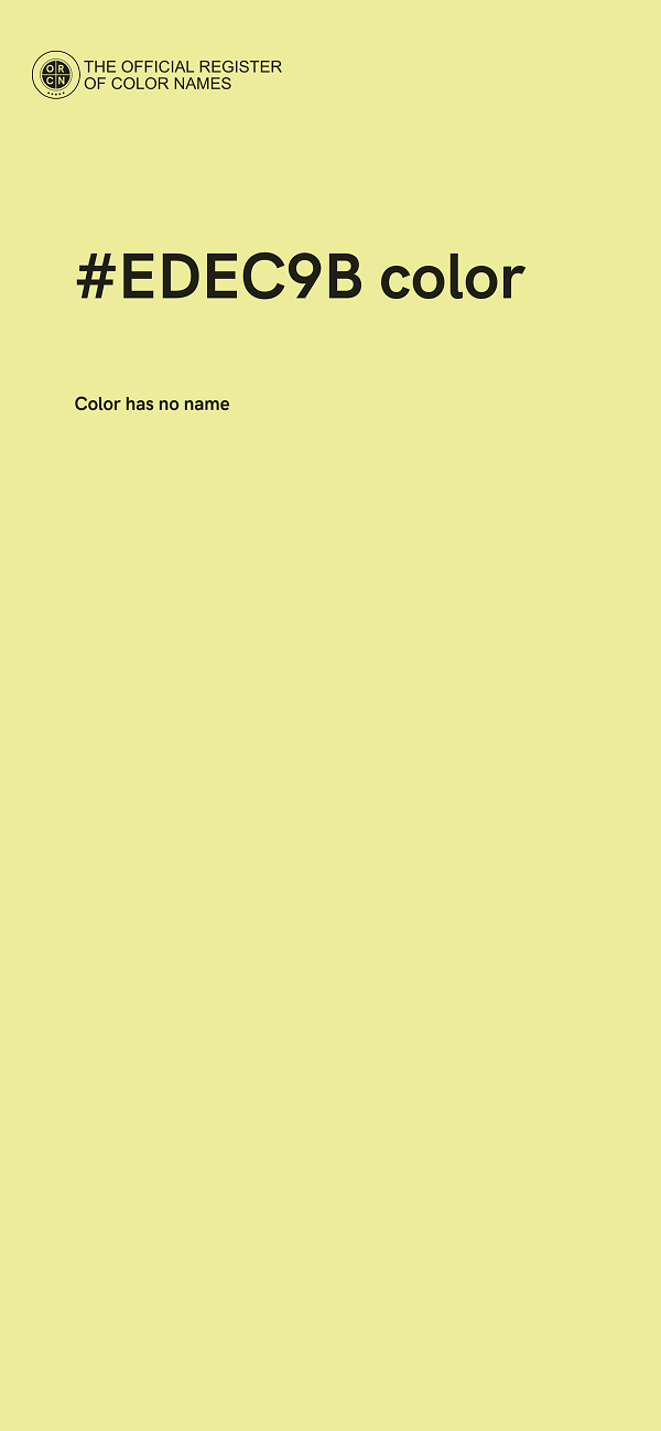 #EDEC9B color image