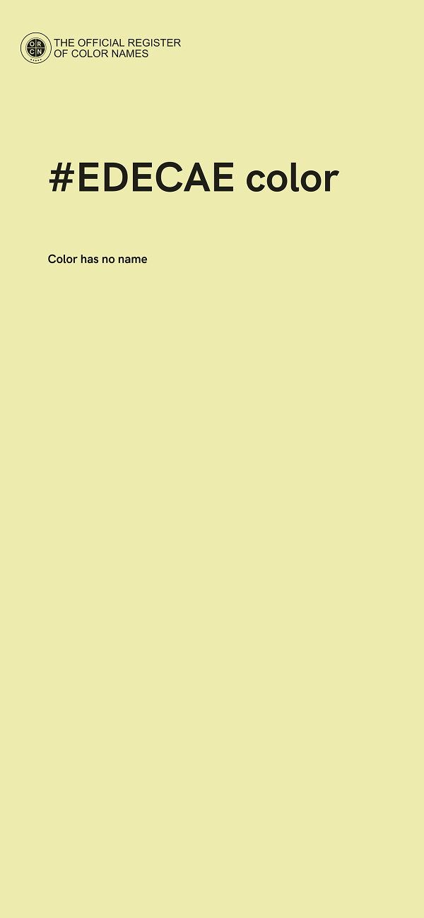 #EDECAE color image