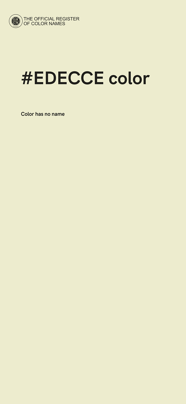 #EDECCE color image