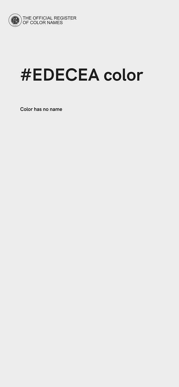 #EDECEA color image
