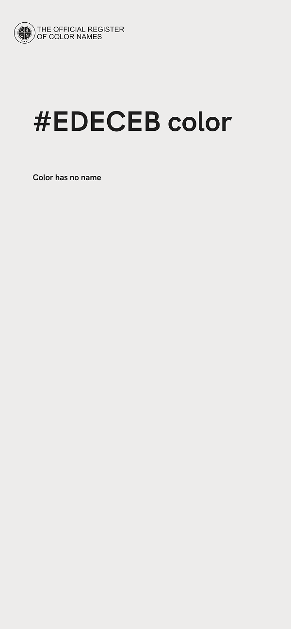 #EDECEB color image
