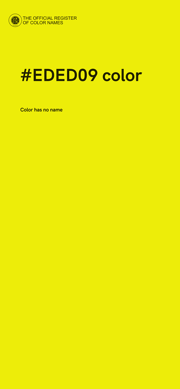 #EDED09 color image
