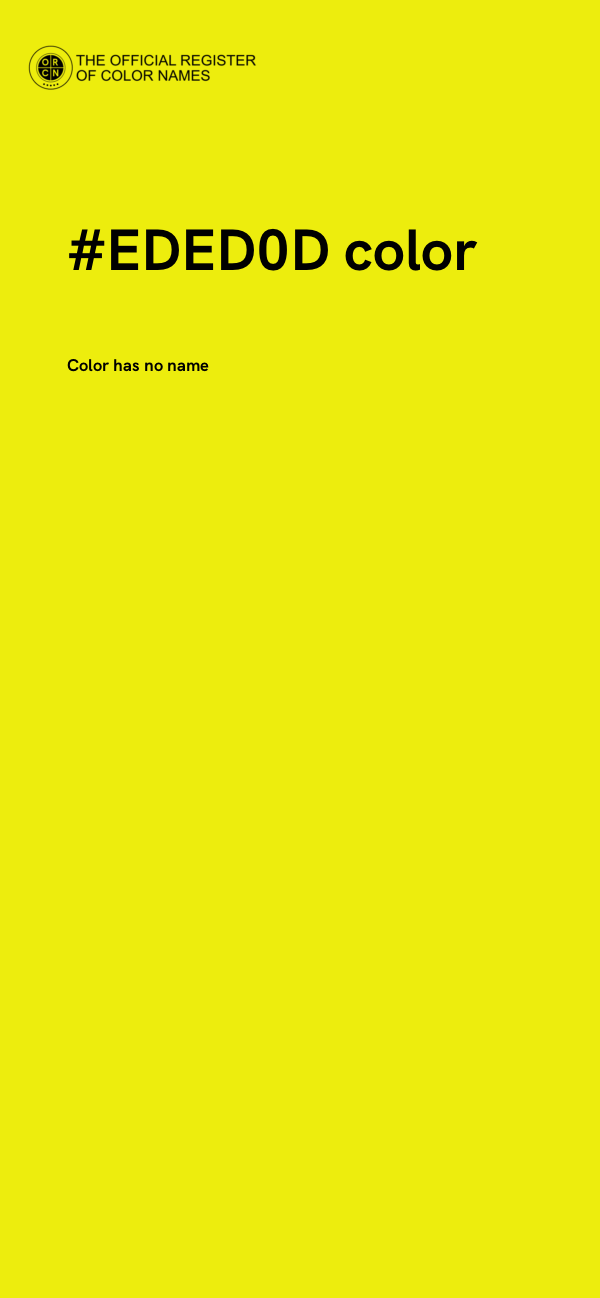 #EDED0D color image