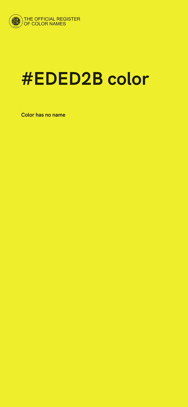 #EDED2B color image