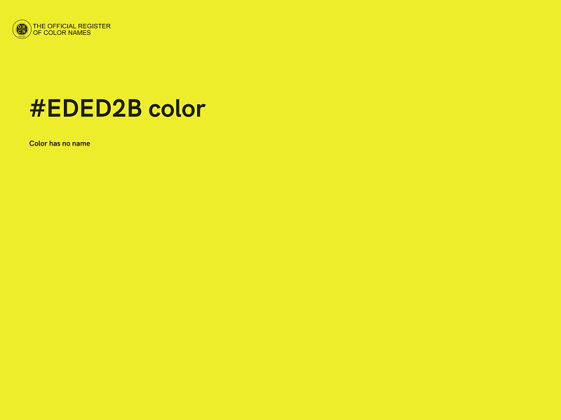 #EDED2B color image