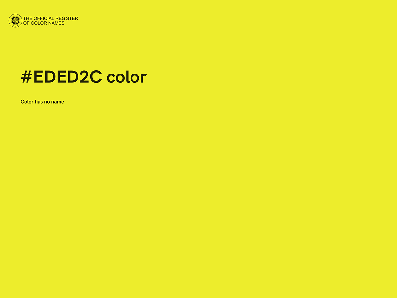 #EDED2C color image