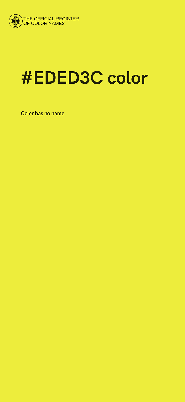 #EDED3C color image