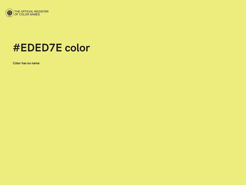 #EDED7E color image