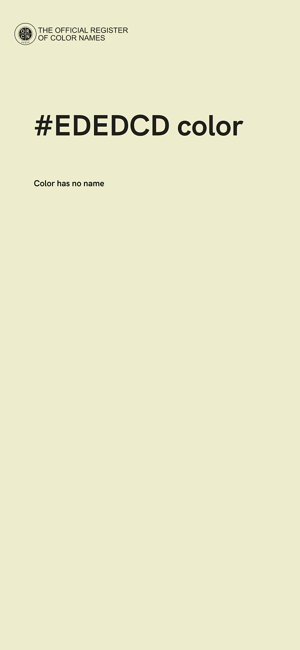 #EDEDCD color image