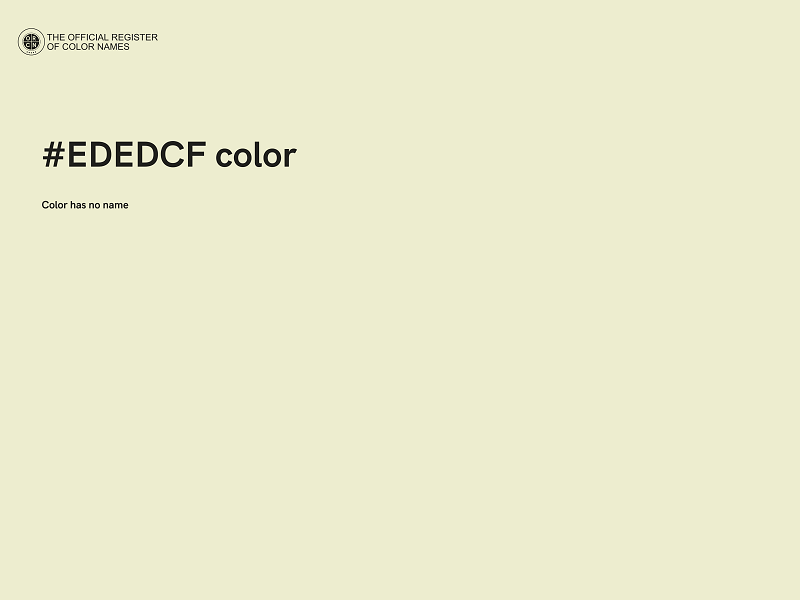 #EDEDCF color image