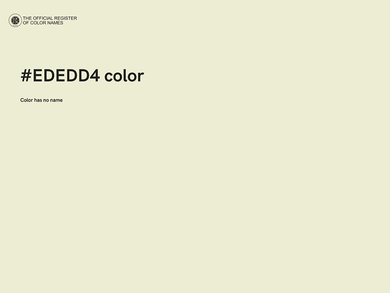 #EDEDD4 color image