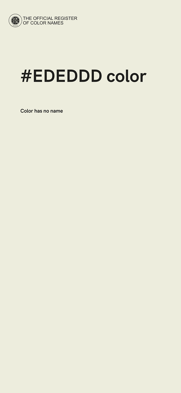 #EDEDDD color image