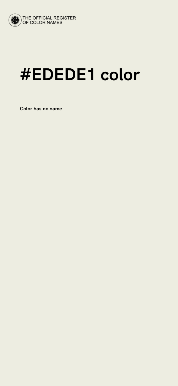 #EDEDE1 color image