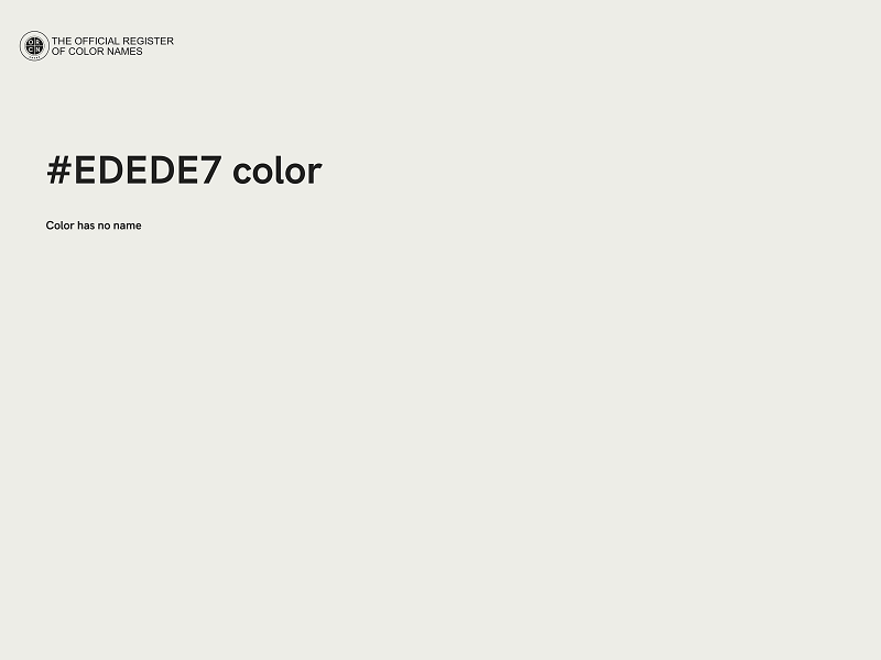 #EDEDE7 color image