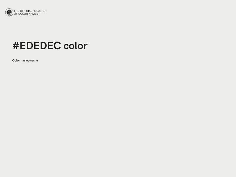#EDEDEC color image