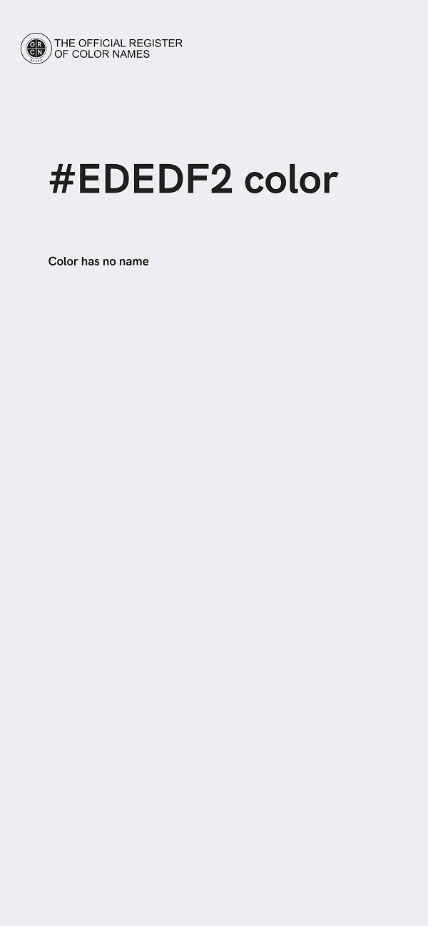 #EDEDF2 color image