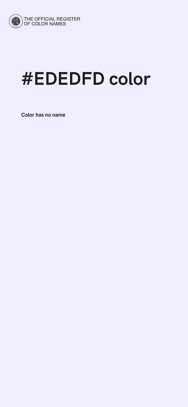 #EDEDFD color image