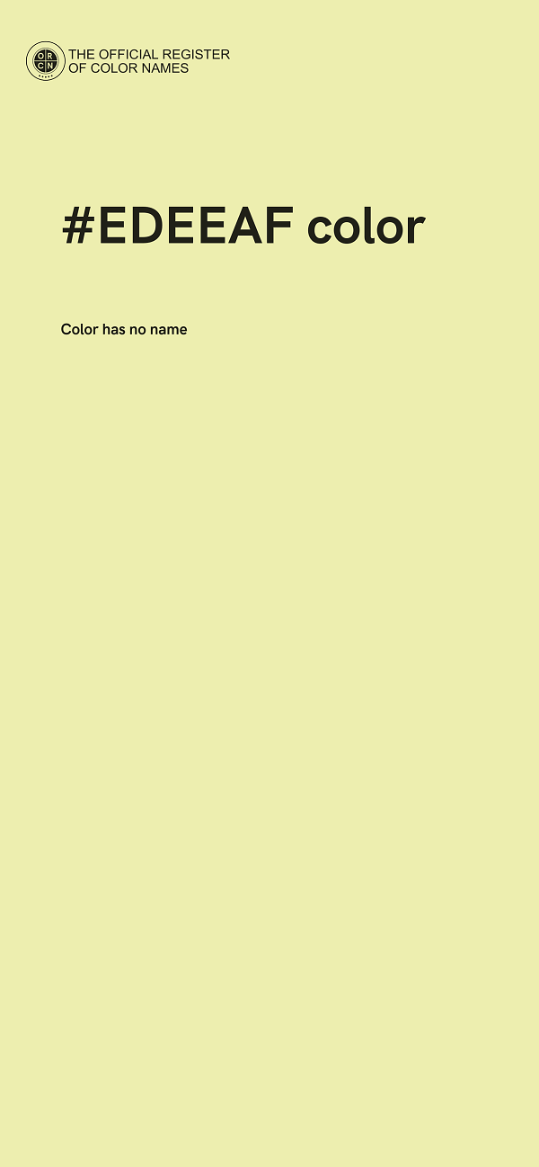 #EDEEAF color image